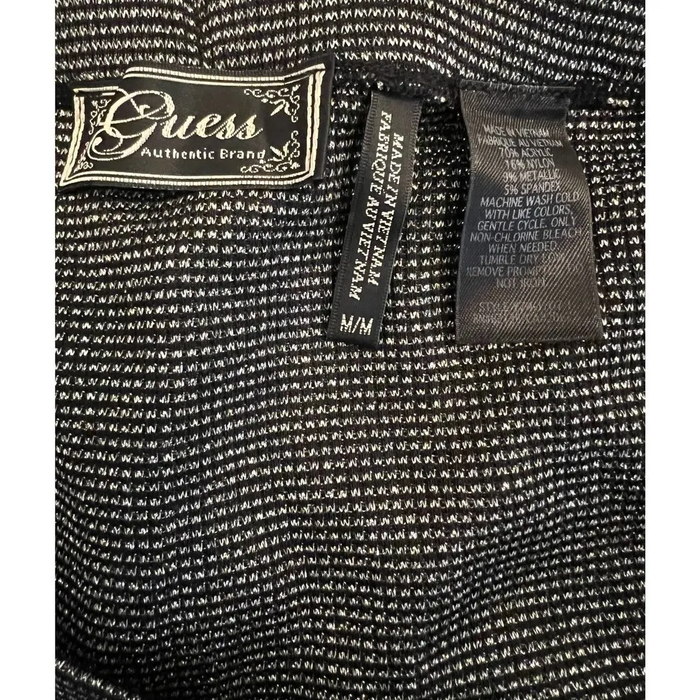 Guess gray shimmery leggings size M. - Image 4