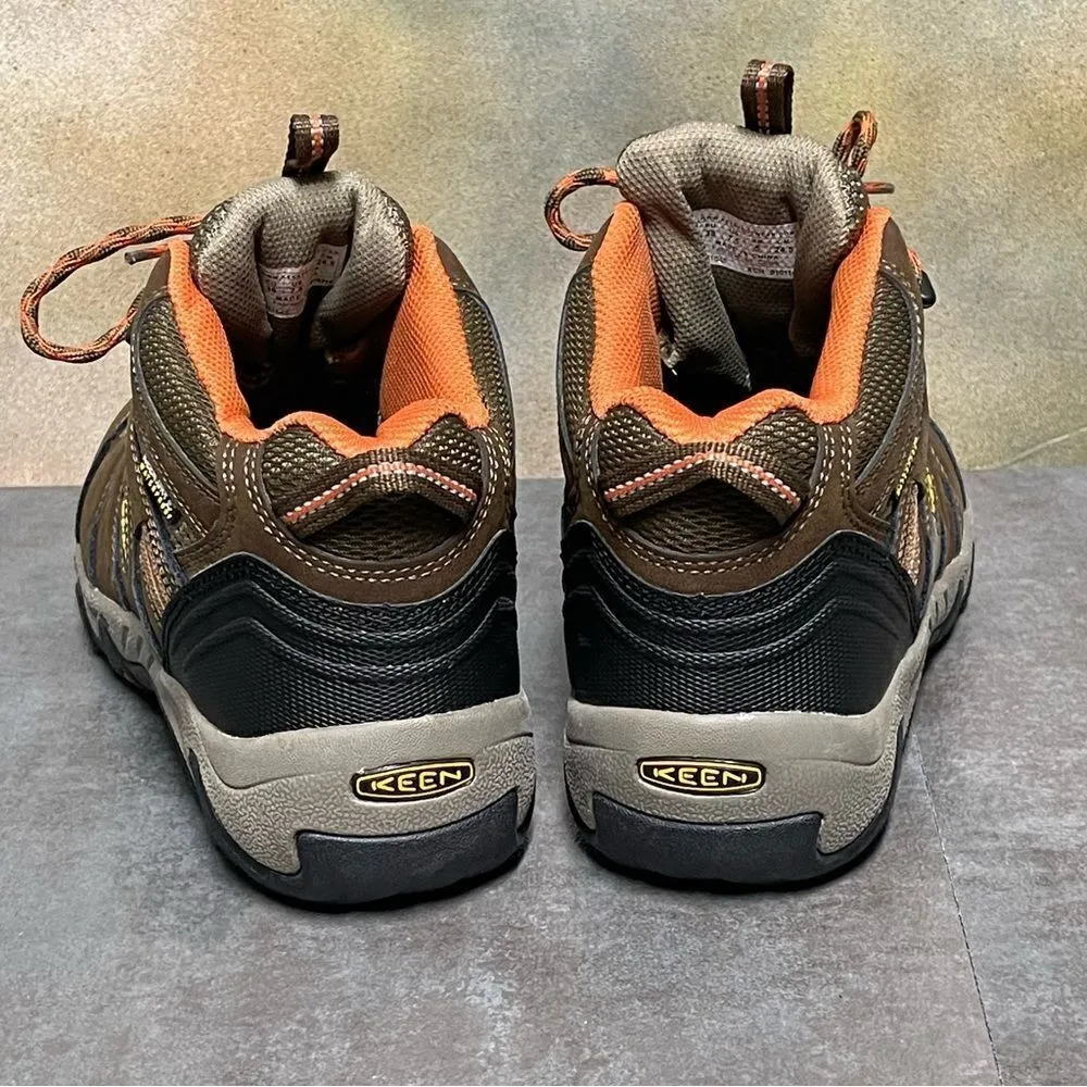 KEEN Koven Women's Waterproof Mid Hiking Boots Dark Earth/Arabesque Size 7.5M - Image 6