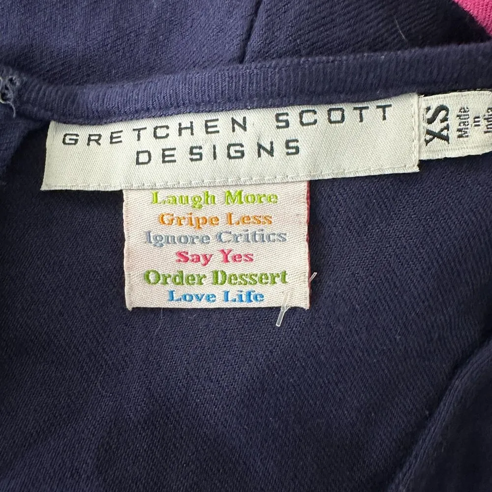 Gretchen Scott Designs Pink Blue Long Sleeve Colorblock Sheath Dress Size XS - Image 3