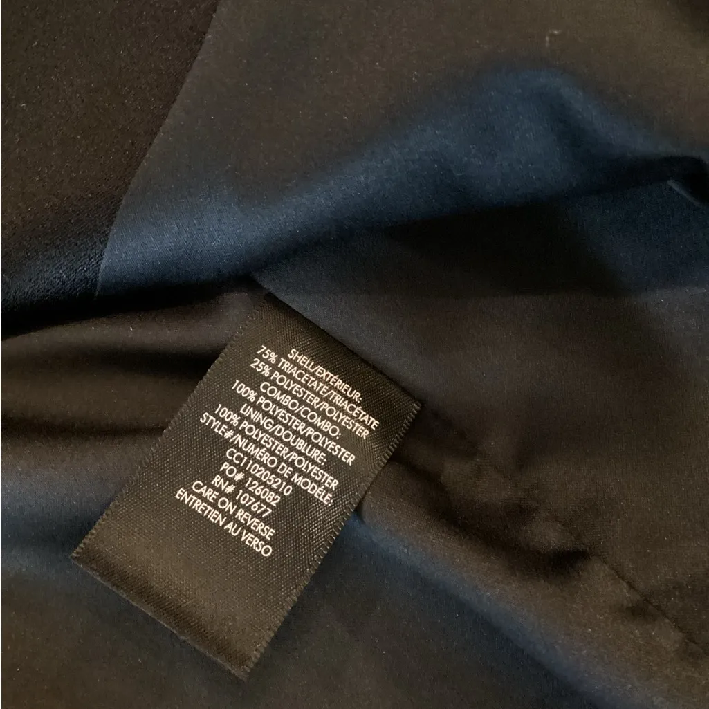 Revolve Alice + Olivia Eve Embellished Lapel Blazer satin black Size 0 new - Image 14