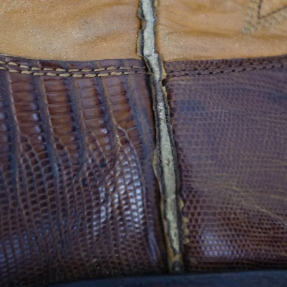 Vintage Ladies' Justin Lizard Quarters Cowgirl Western Boots L 4501 Size 5.5B - Image 8