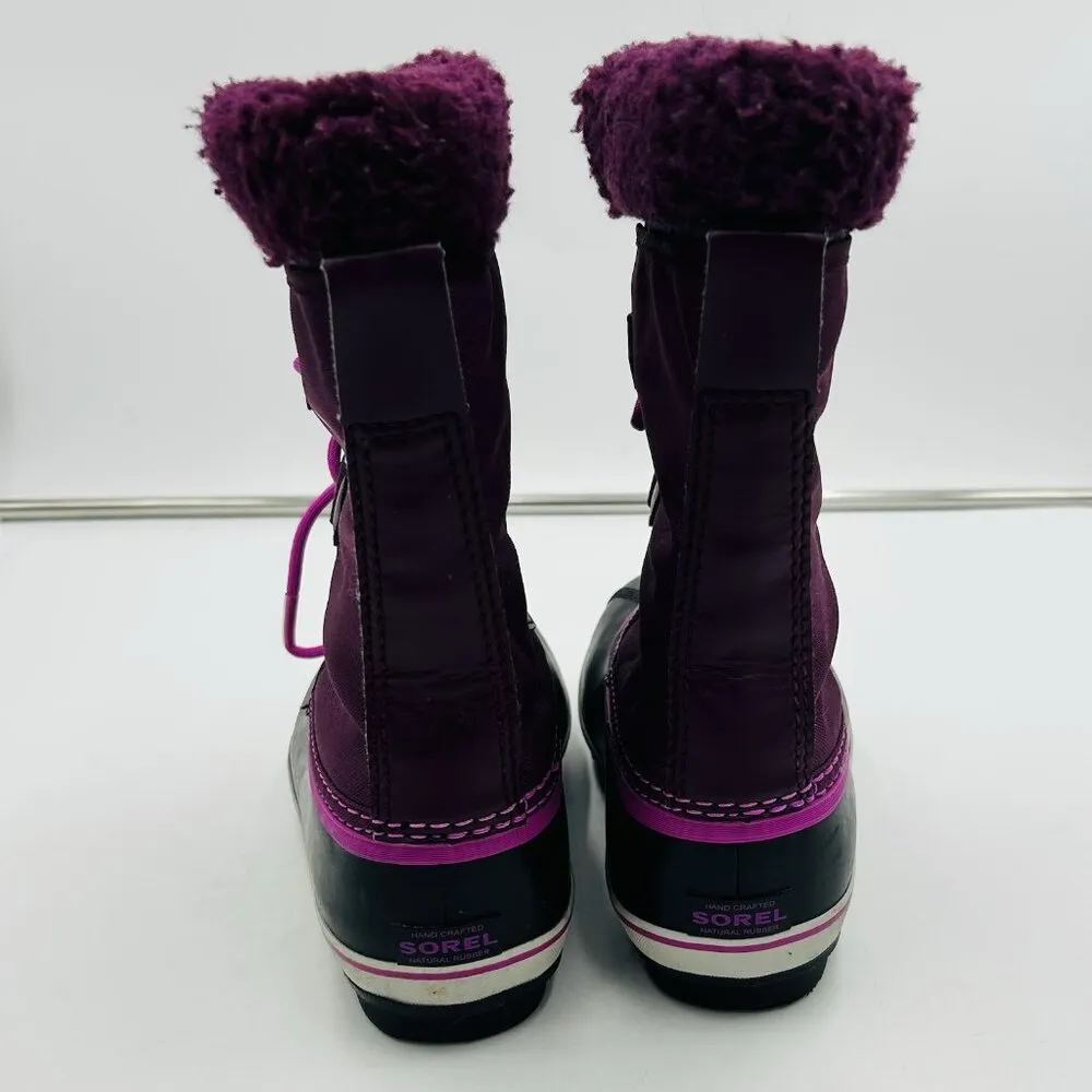 Sorel Purple Women's Warm Winter Waterproof Snow Boots Size US 5 UK 4 - Image 9