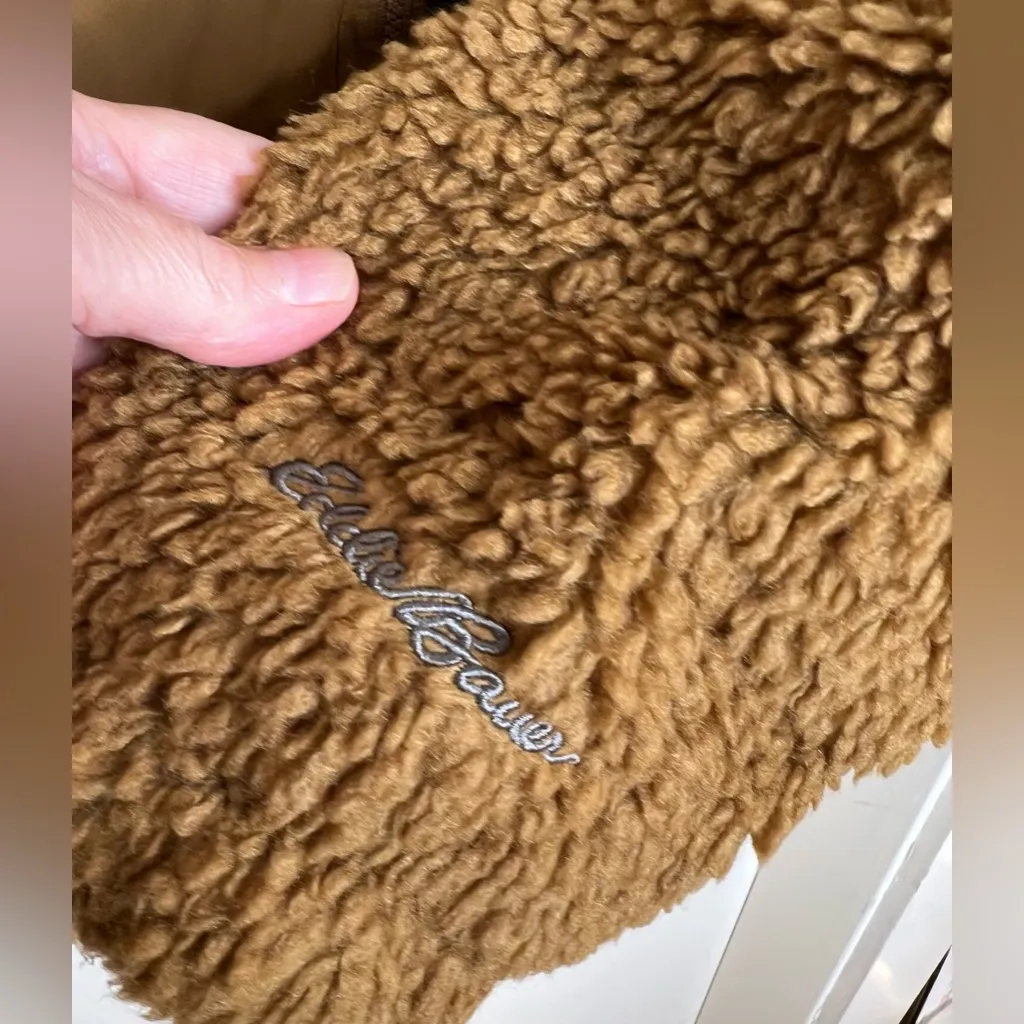 Eddie Bauer Twisp Down/Sherpa Jacket, Antique Bronze, Women’s L,  NWT - Image 7