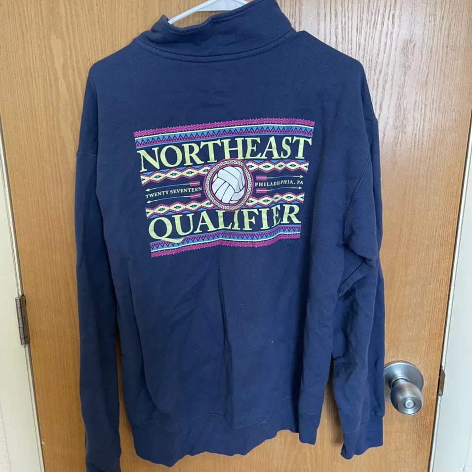 Northeast Qualifier Volleyball Sweatshirt Blue Size M - Image 2