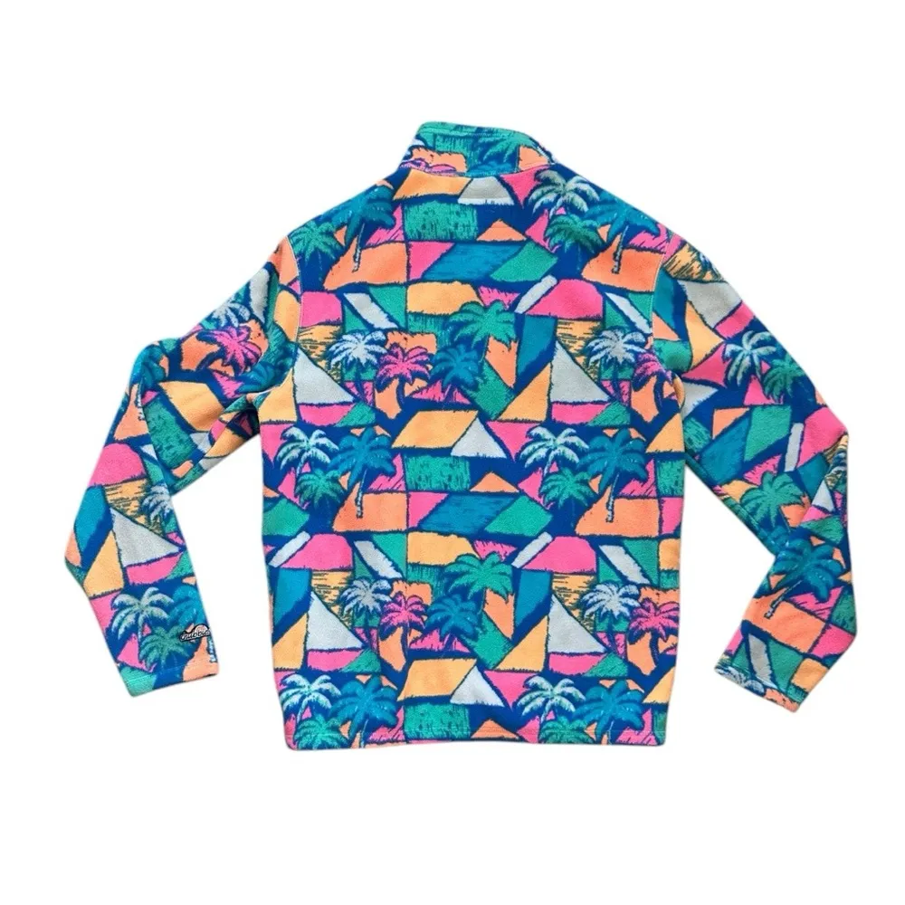 Chubbies Palmtastic Size Small Fleece Pullover Small Multicolored Geometric - Image 2