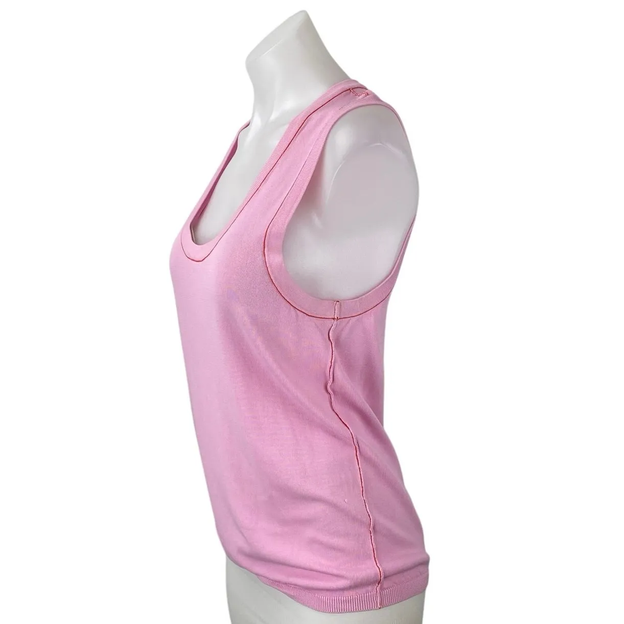 Zara Women's Pink Sleeveless Scoop Neck Basic Cami Camisole Tank Top Size XL - Image 2