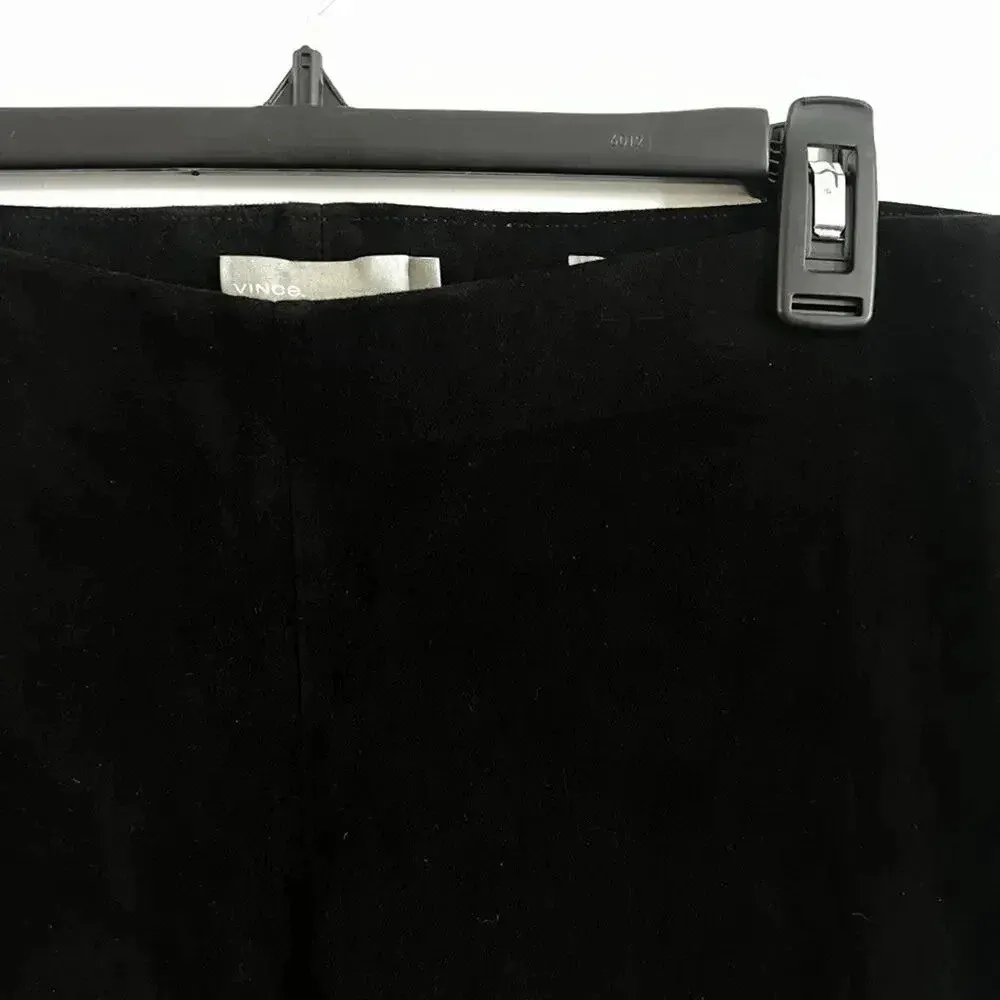 Vince Black Leather Leggings – Size Large - Image 4