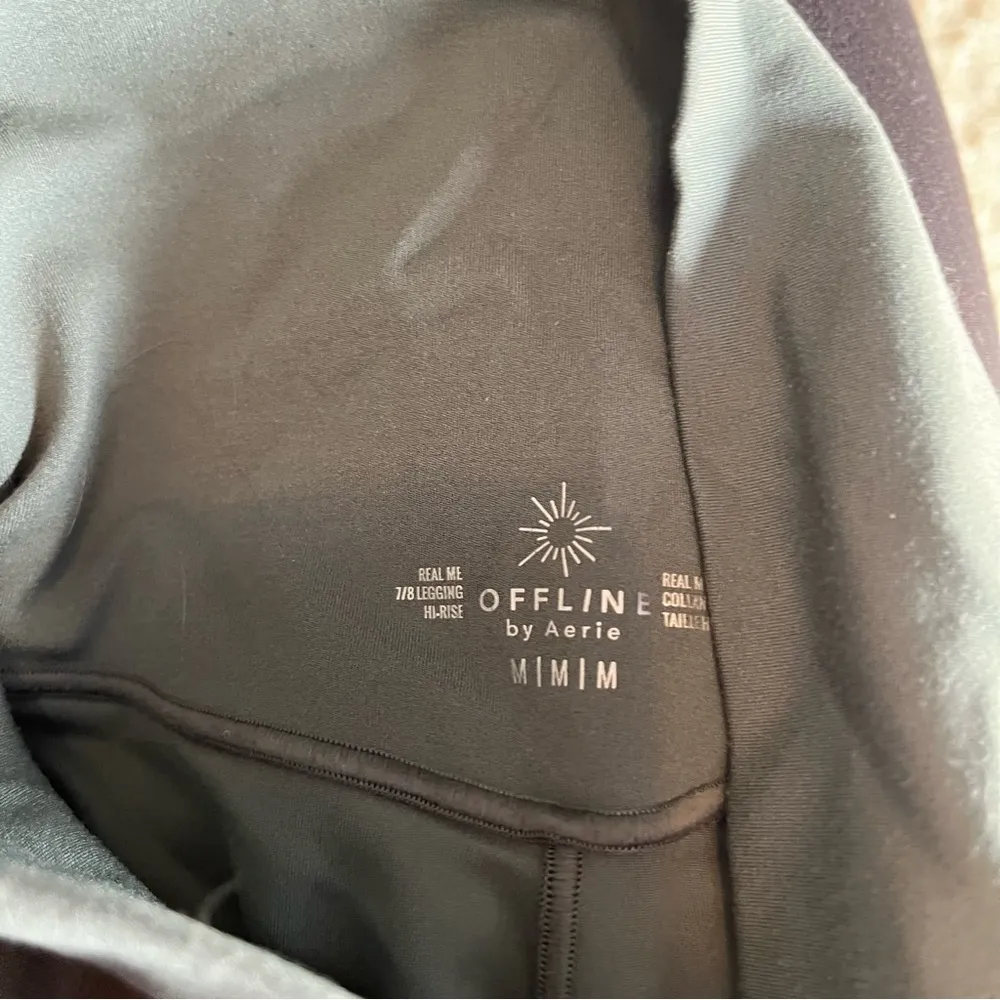 offline by aerie cross over green leggings size medium - Image 4