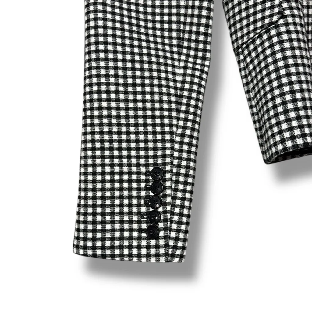 Michael Kors Collection Gingham Blazer Size 6‎ - Image 6