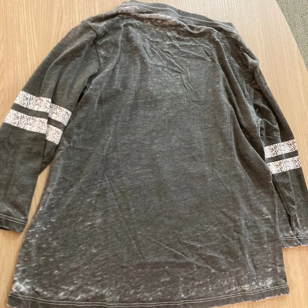 University of Missouri Go Tigers Womens Small Burnout T Shirt Gameday Couture Gray - Image 3