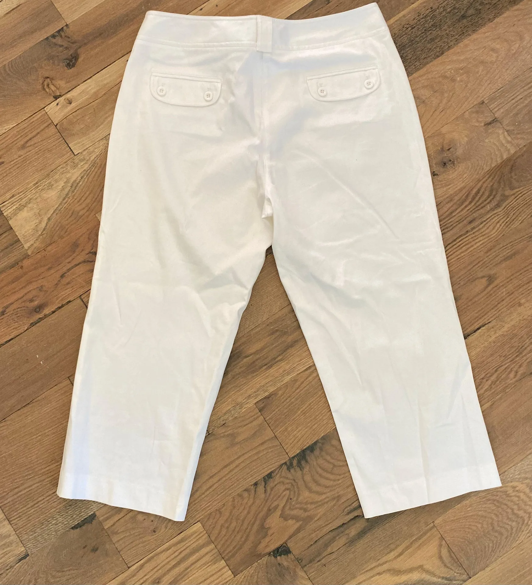 Atelier White Crop Pants Size 10 - Image 4