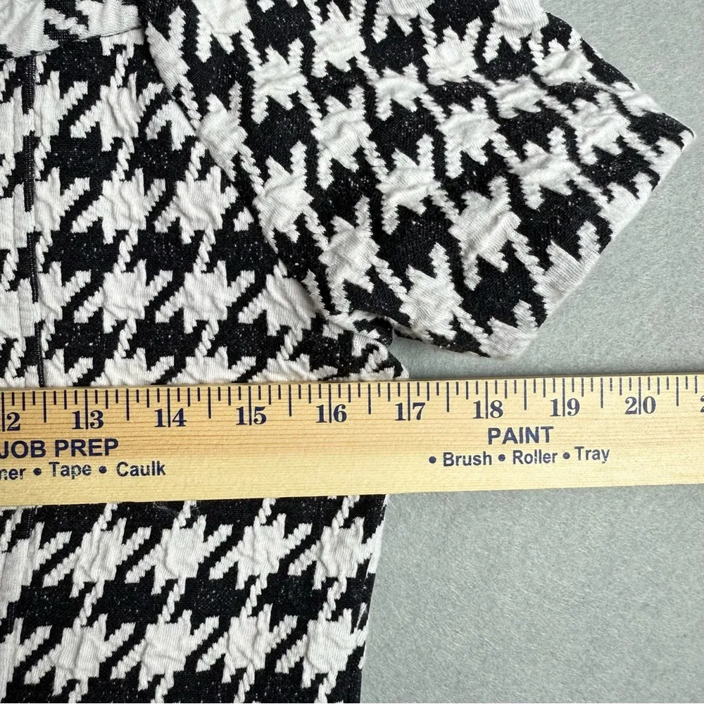 Chris McLaughlin Houndstooth Short Sleeve Dress GoGo, Elle Woods, Legally Blonde Black Size 8 - Image 8