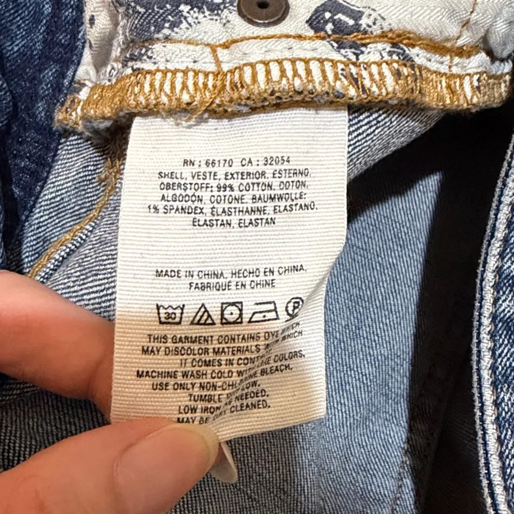 Anthropologie Pilcro and the Letterpress Slim Boyfriend Jeans Kimono Cuff 28 Blue - Image 6