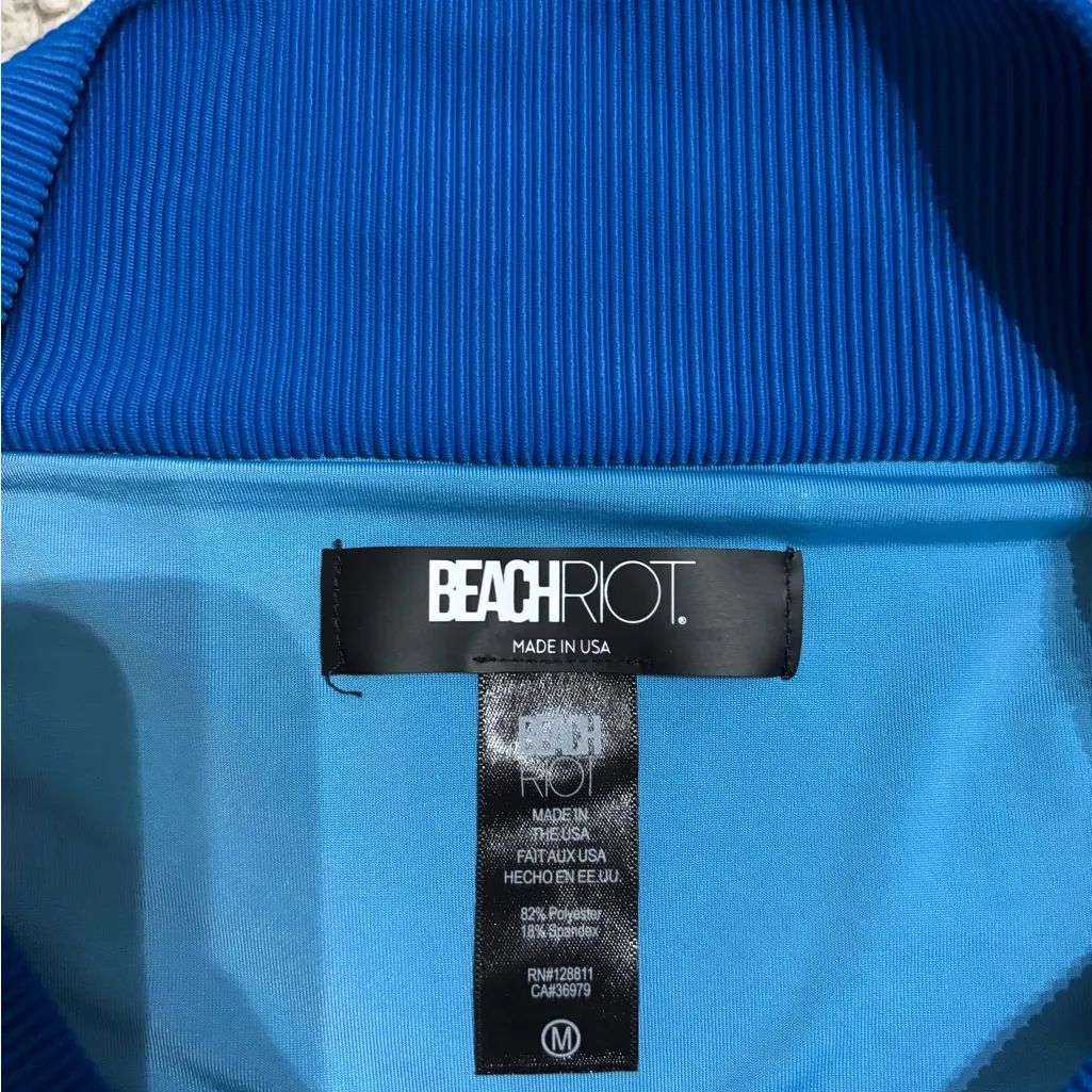 Beach Riot Heidi High-Waist Bikini Bottom – Marine Style BR35324F3 | Size M - Image 5