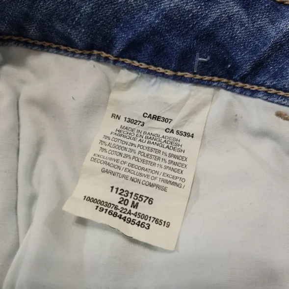 Shorts Size 20 M W40"L10" Lee Regular Fit Bermuda Mid Rise Shorts Blue Denim Shorts - Image 6