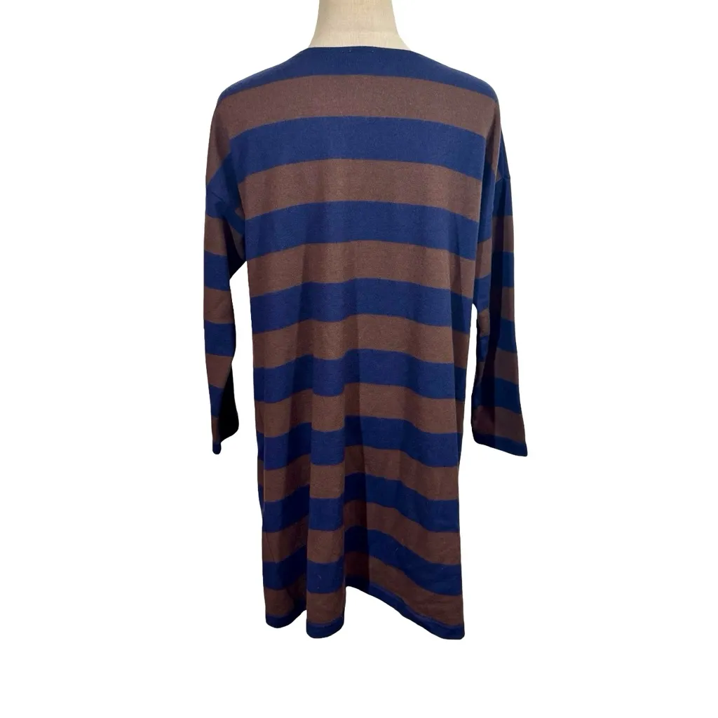 ICHI ANTIQUITES Made in Japan 100% Wool Striped Sweater Dress Brown Size undefined - Image 5