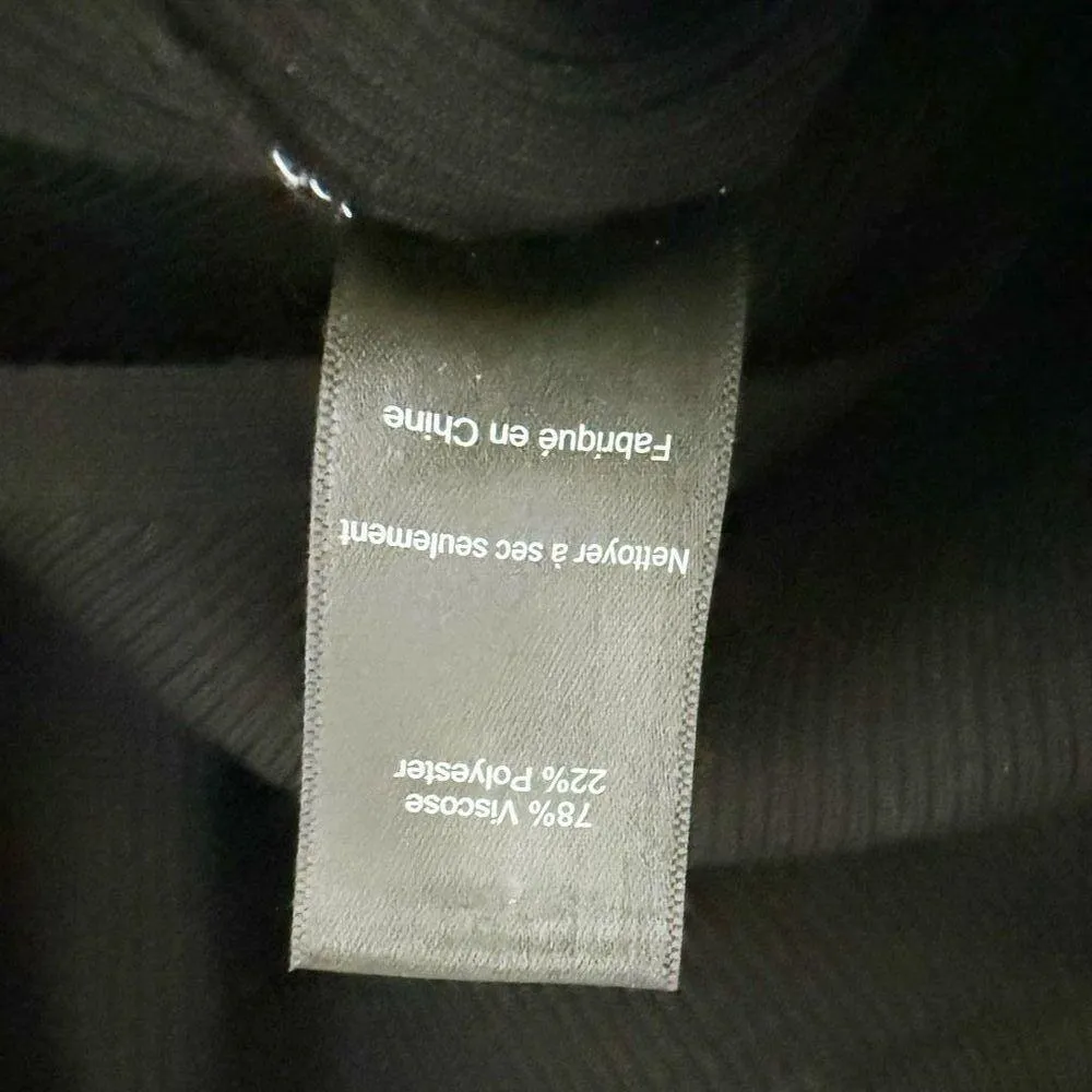 ASTR THE LABEL | RTR Ribbed Black Bodysuit Long Sleeve Sandra Mock Neck | Small - Image 8