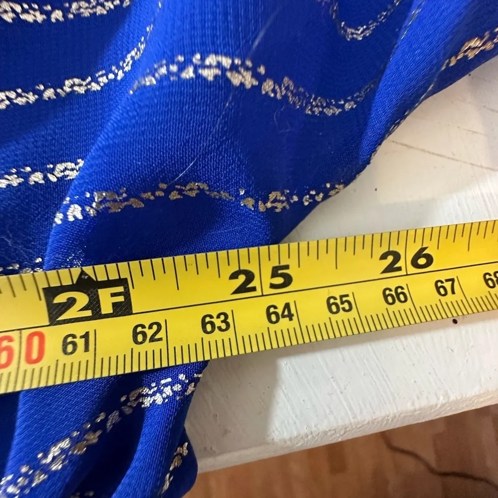 Chicos Blouse Size 3 Sheer Tie Front Long Sleeve Swimsuit Cover Up Lightweight - Image 9