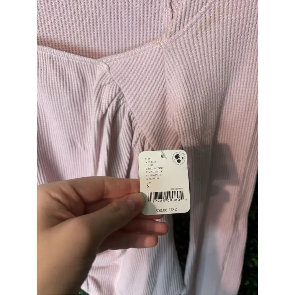 Free People On a Cloud Mauve Pink Bodysuit size Small NWT - Image 4