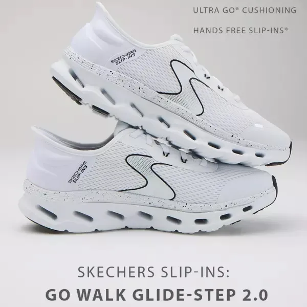 Skechers Slip-ins: GO WALK White/Black Glide-Step 2.0  Shoes 
Size 8.5 - Image 10