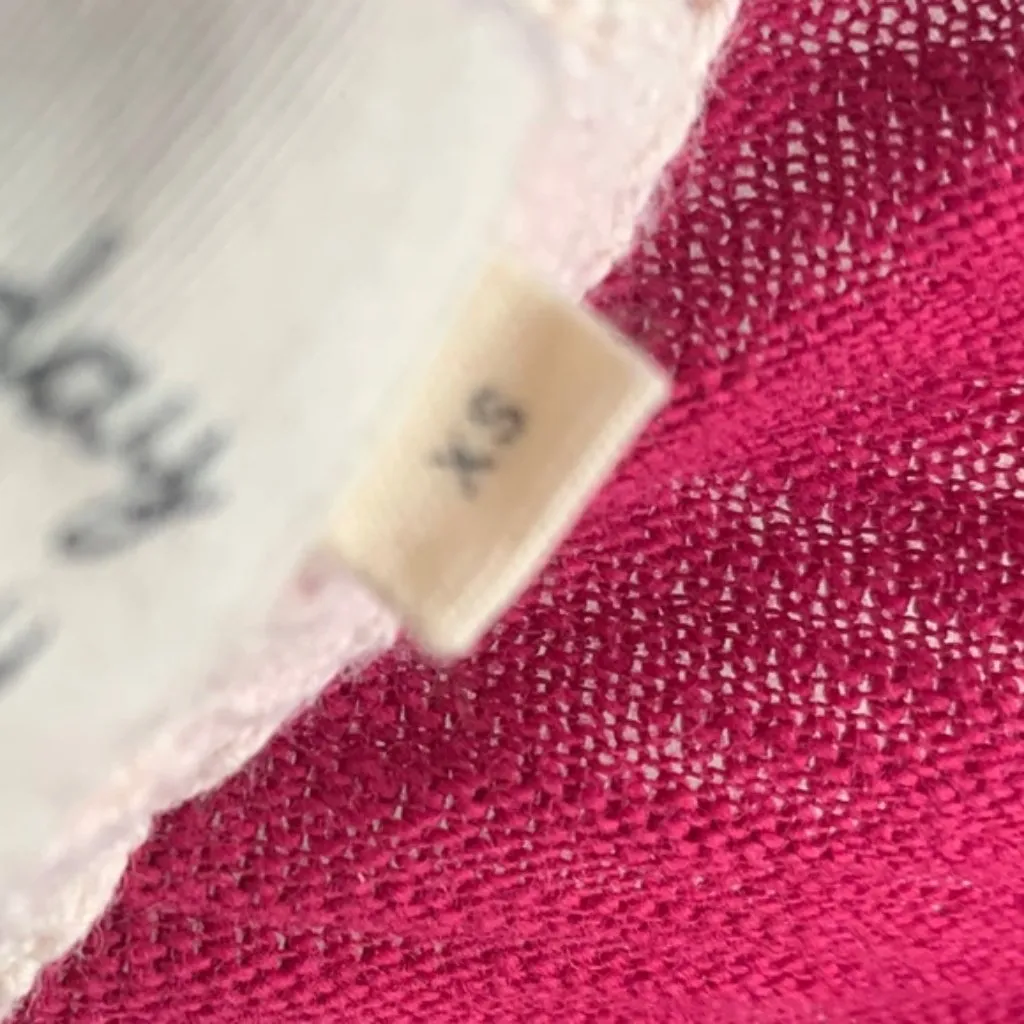 SATURDAY SUNDAY Pink V-Neck Quarter Sleeve Shirt - Image 5