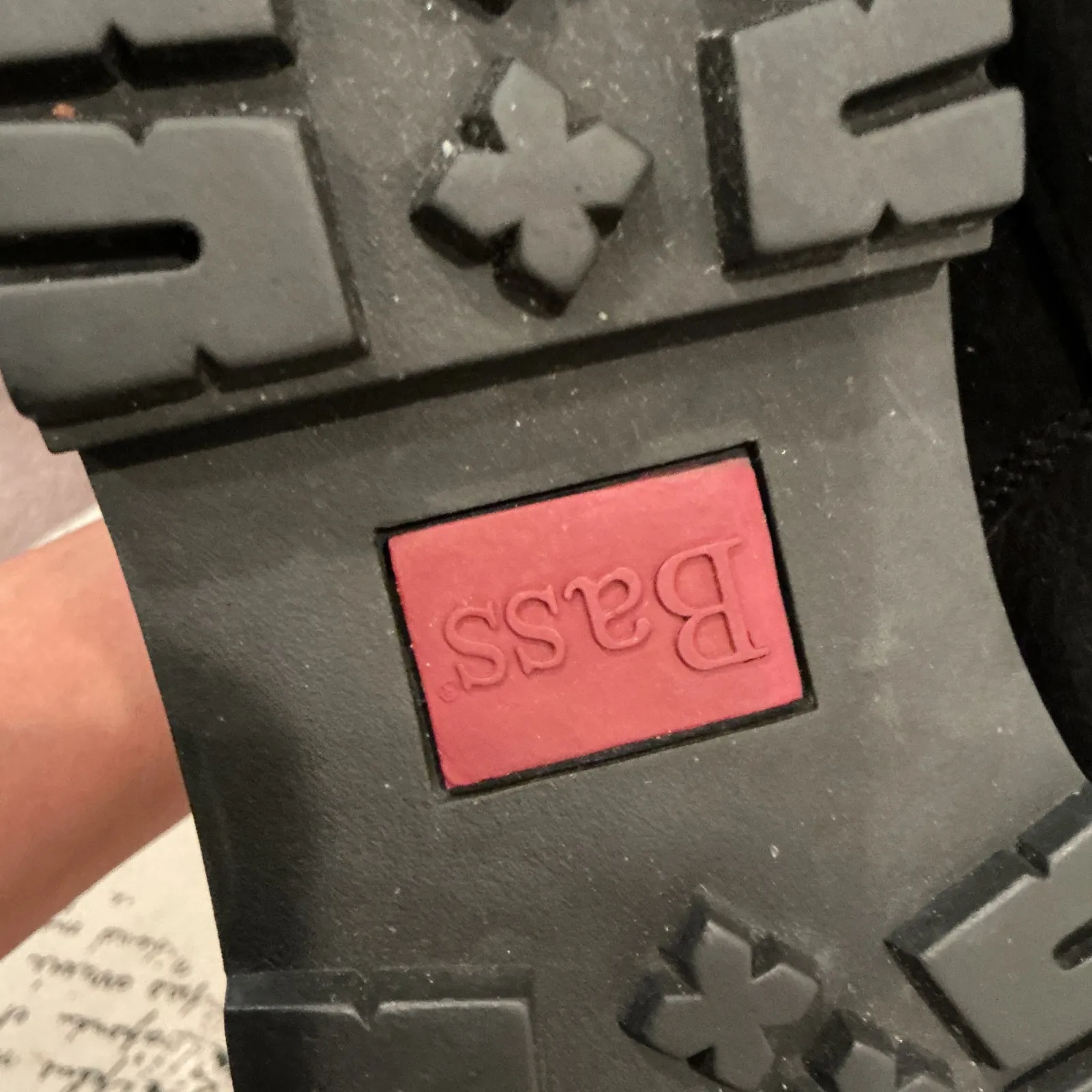 Bass Waterproof Leather Combat Boots Black Lace Up Mens 6.5 M - Image 4