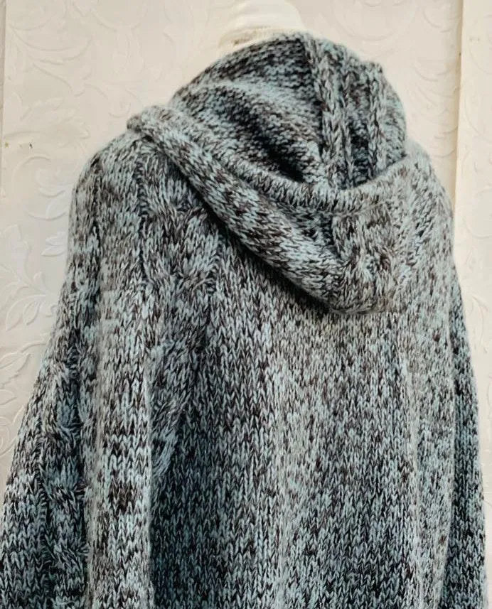 BCDG MAXAZRIA 💝Hooded Cape Poncho Sweater - Image 4