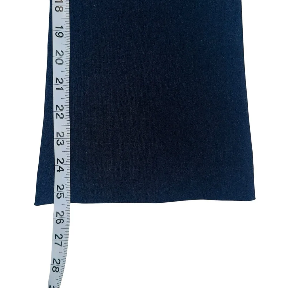 Avenue Montaigne Leo Navy Crop Flare Pull On Pants 2 Blue - Image 8