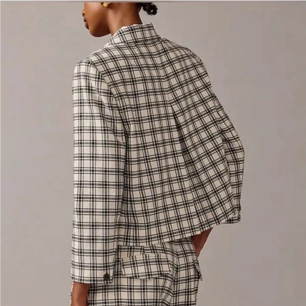 J. Crew Collection Blazer Women's Italian City Wool Blend Jacket Size 8 - Image 5