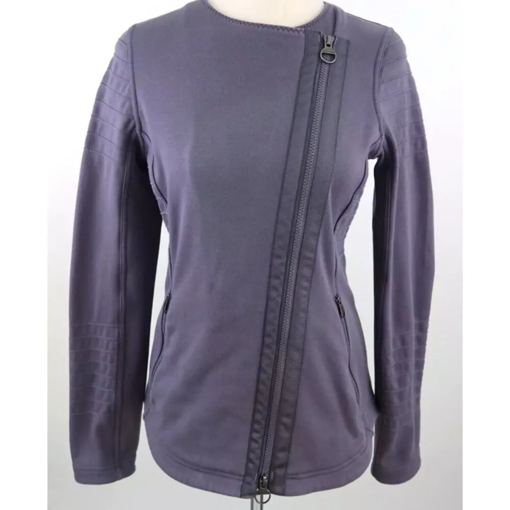 Athleta plum purple motorcycle moto jacket - Image 4