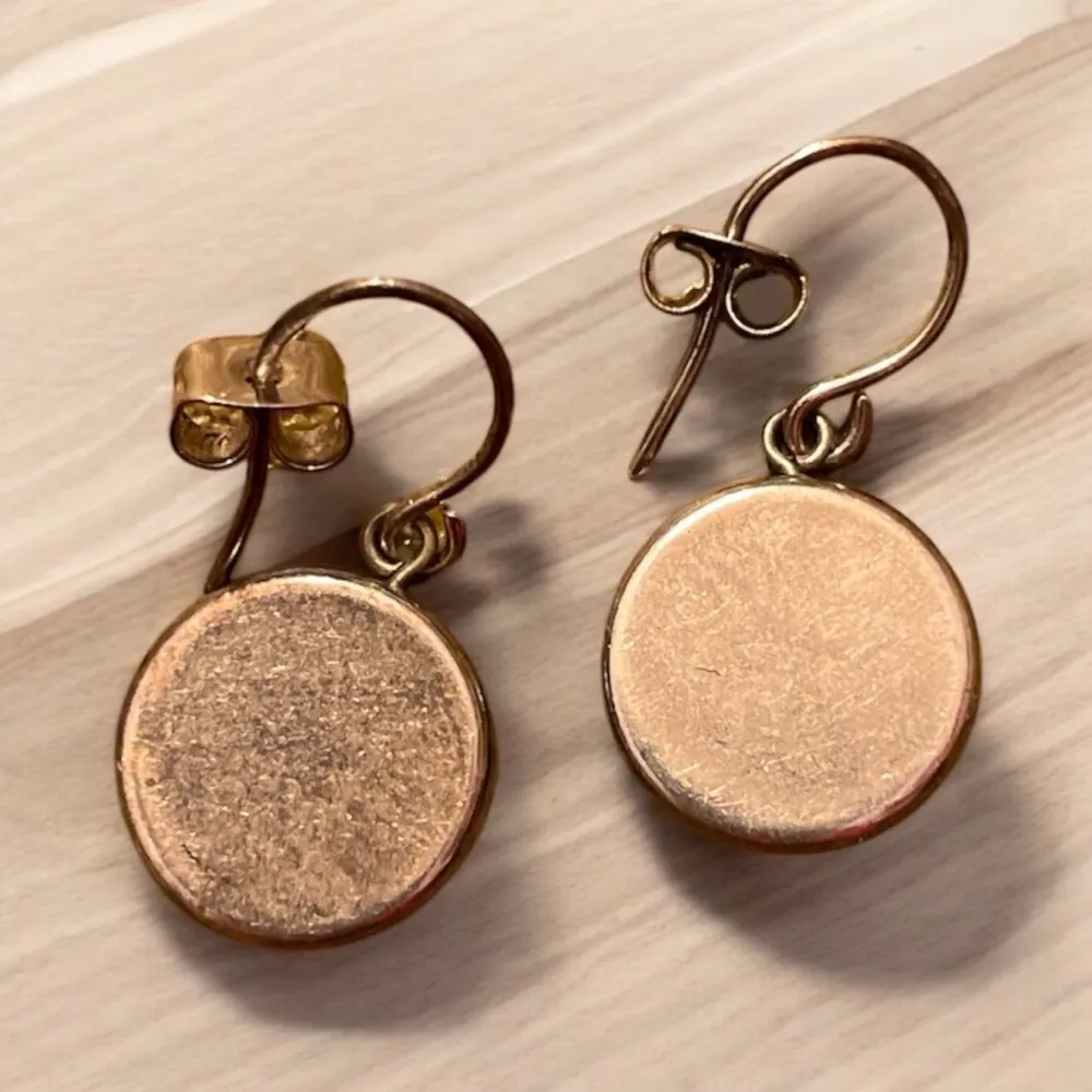 Multicolor circle crystal earrings 7206 Silver - Image 2