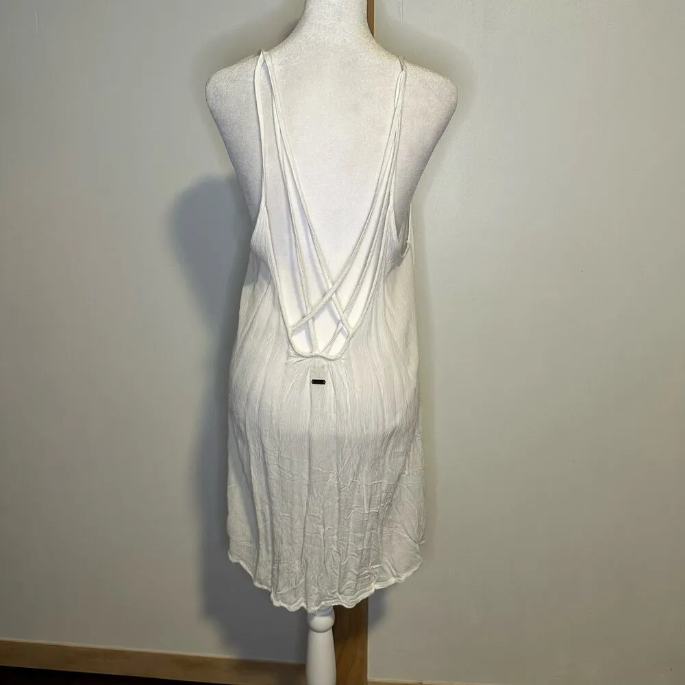 Roxy strappy white sun dress / swim cover-up size S - Image 4