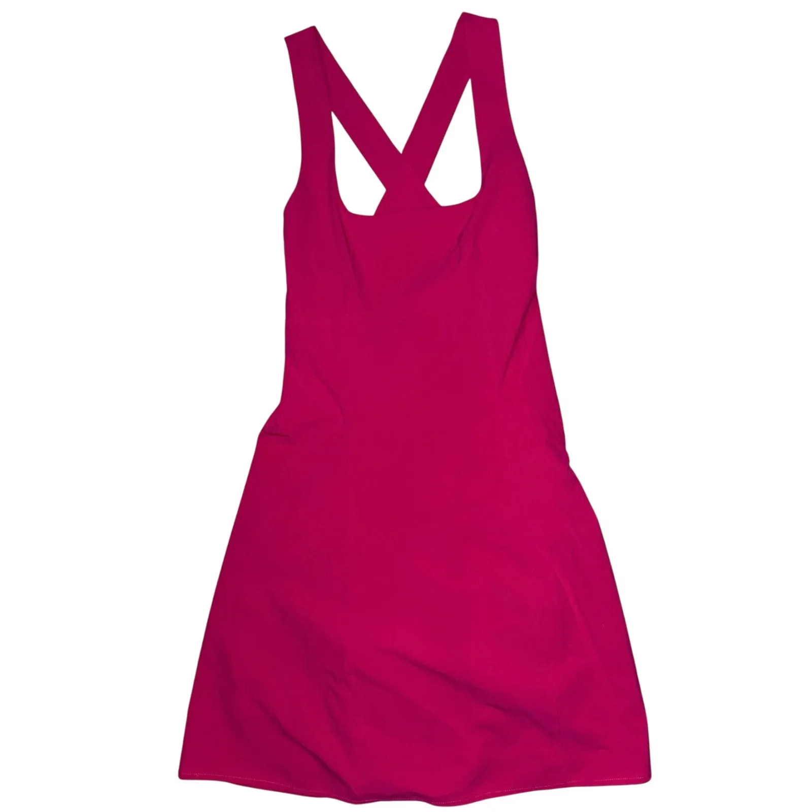 Outdoor Voices Cross Back Dress Built in Shorts Pitaya Pink Size Small nwot - Image 7