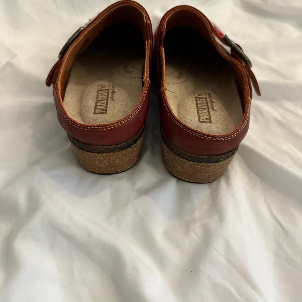 NWOT Pikolinos Granada W0W Clogs Red Size 8 - Image 3