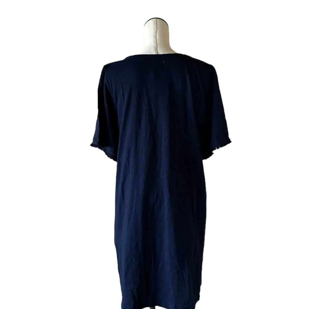 NWOT Chico's Tulip Sleeve Sneaker Dress Navy US 16-18 - Image 9