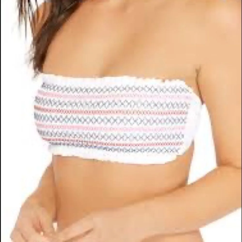 NWT True Craft Ocean Shore Smocked Bandaeu Top Bikini L/XL - Image 4