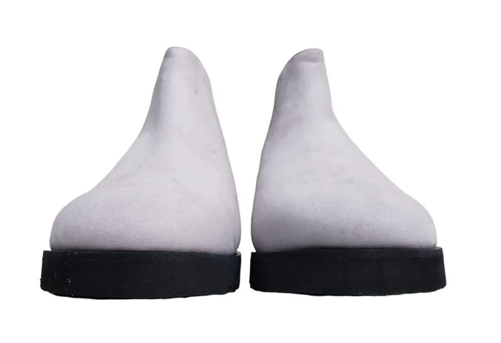 AMALFI BY RANGONI Womens 11 Enrico Chelsea Boot in Fog Nubuck NEW Gray - Image 4