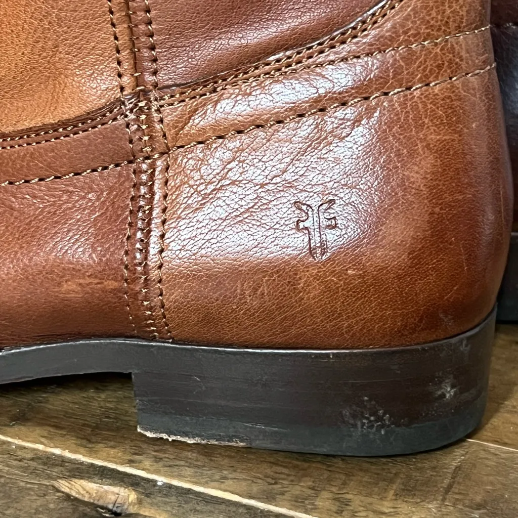 Frye Free People  boots brown pull-on western, riding, Billy, Melissa 6.5 - Image 12