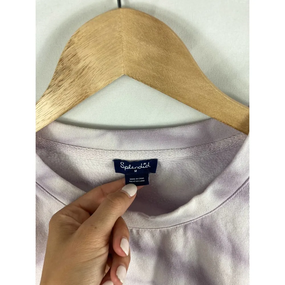 SPLENDID | Twilight Tie-Dye Pullover Sweatshirt in Eve Hush/Blush Size medium - Image 3