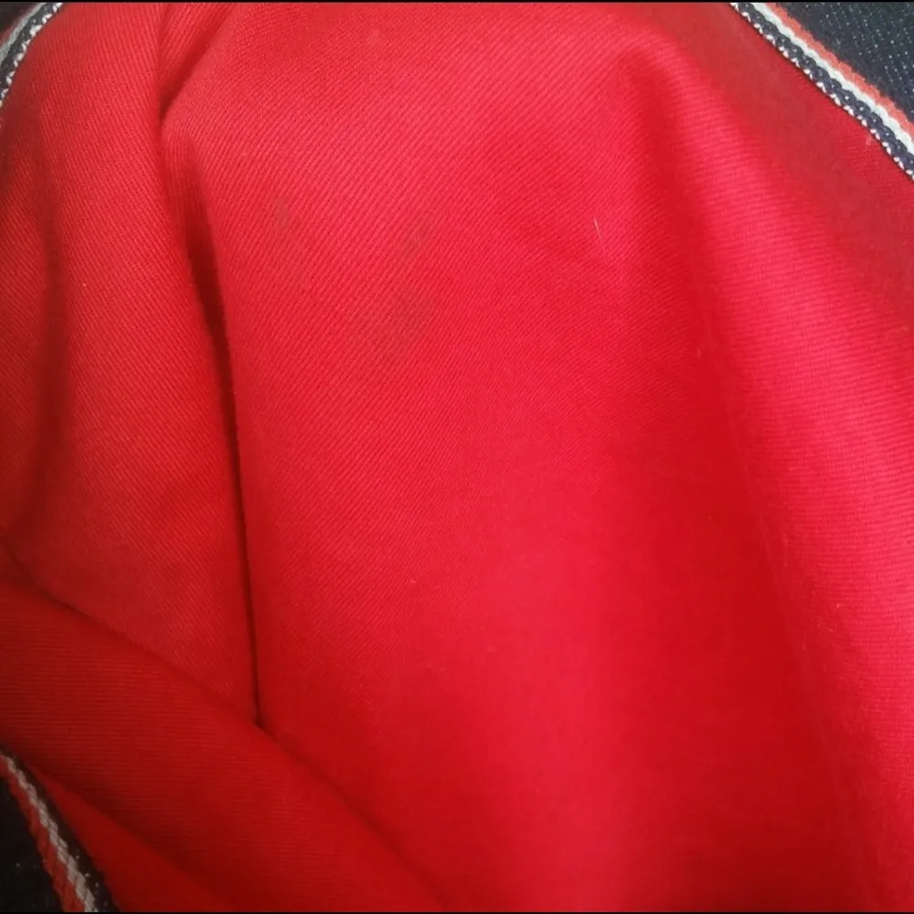 True Religion Denim Jean Tote Bag Leather Strapped - Image 6