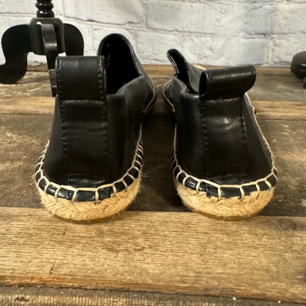 DKNY Mali Espadrille Loafer Flats Black Charcoal Gray Women's Size 10 NWOB - Image 3