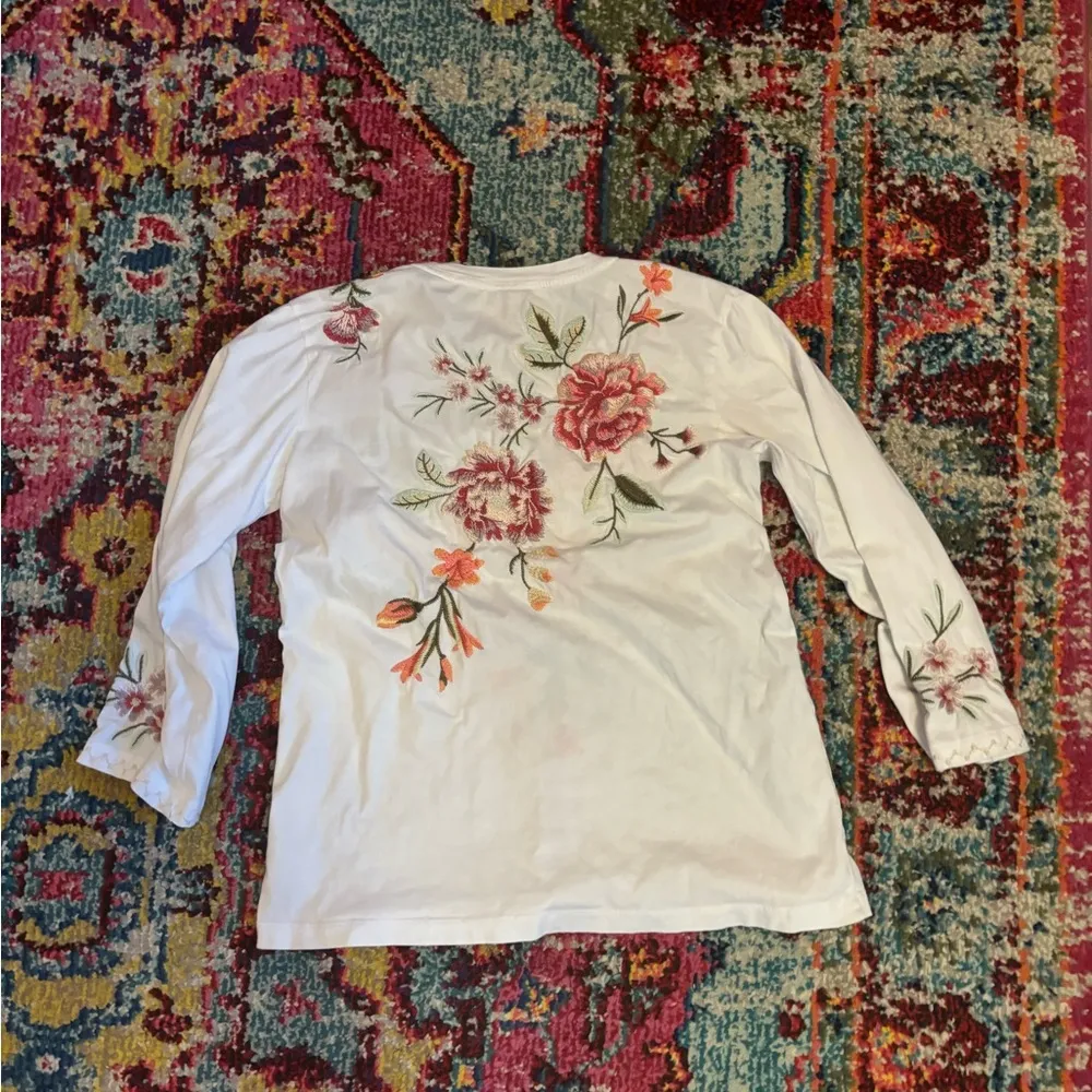 Johnny Was Vienna Kimono Sleeve T-Shirt Women's XS - Image 4