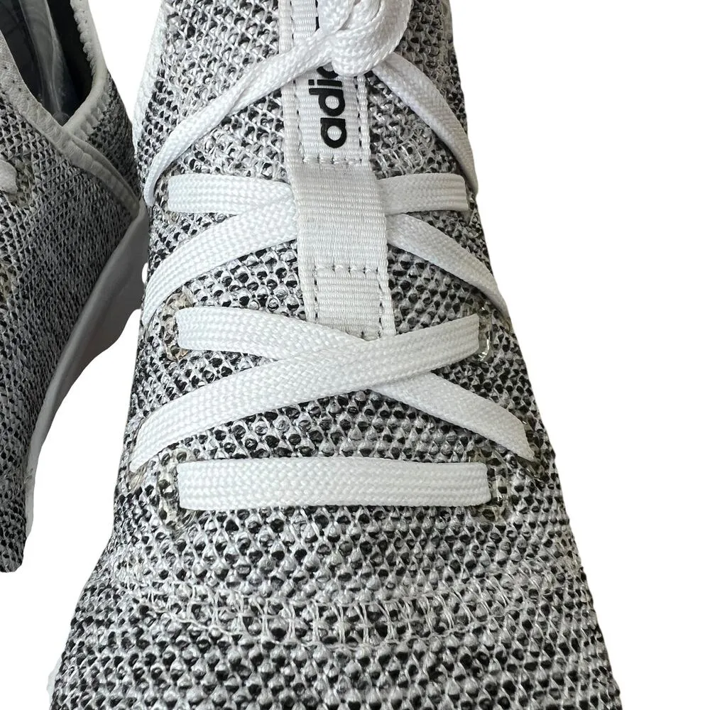 Adidas Cloudfoam Gray Knit Sneakers Women’s 8.5 Lightweight Comfort Athletic - Image 5