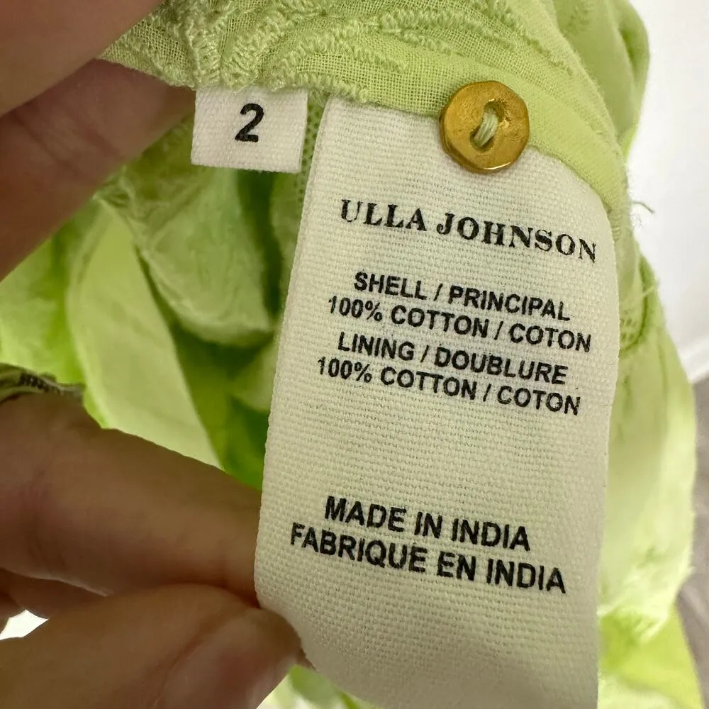 Ulla Johnson Annabella Cotton Embroidered Ruffle maxi Dress - Image 4