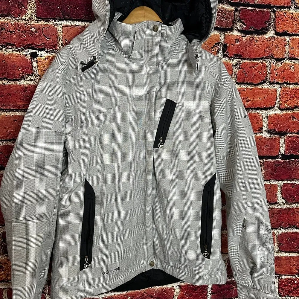 COLUMBIA TITANIUM OMNI TECH WATERPROOF SHELL JACKET w/Removable Hood Size Large - Image 2