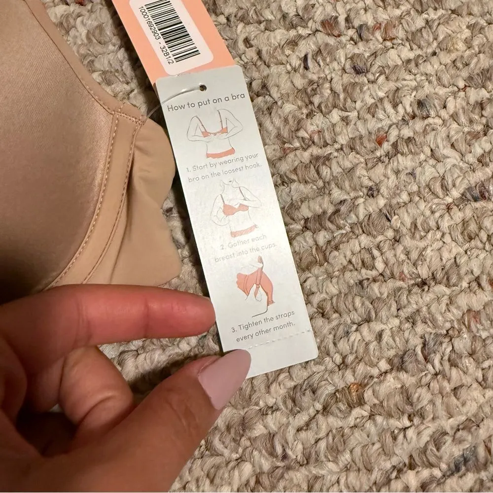 NWT Third Love 24/7 Classic T-Shirt Bra Nude Beige- Size 32B1/2 - Image 7