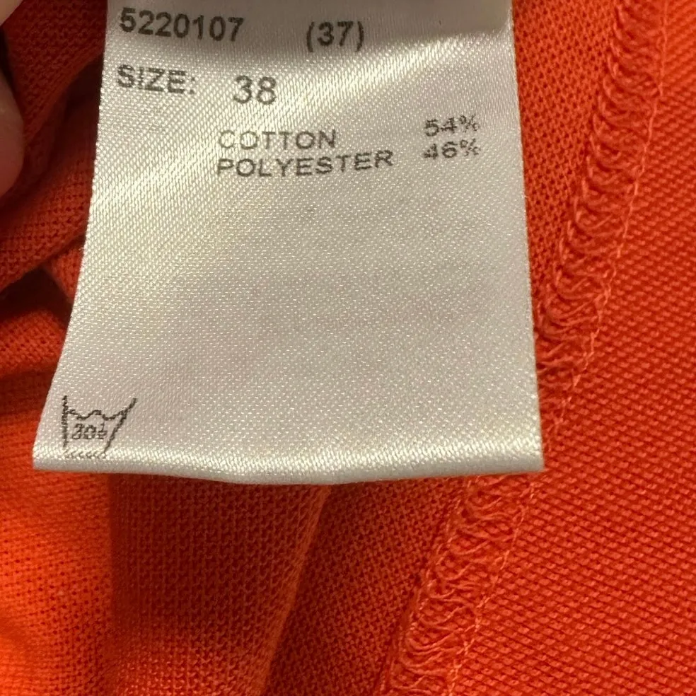 Bogner Orange Snap Henley Retro Sport Preppy Old Money Heritage Après Ski Sz Med - Image 7