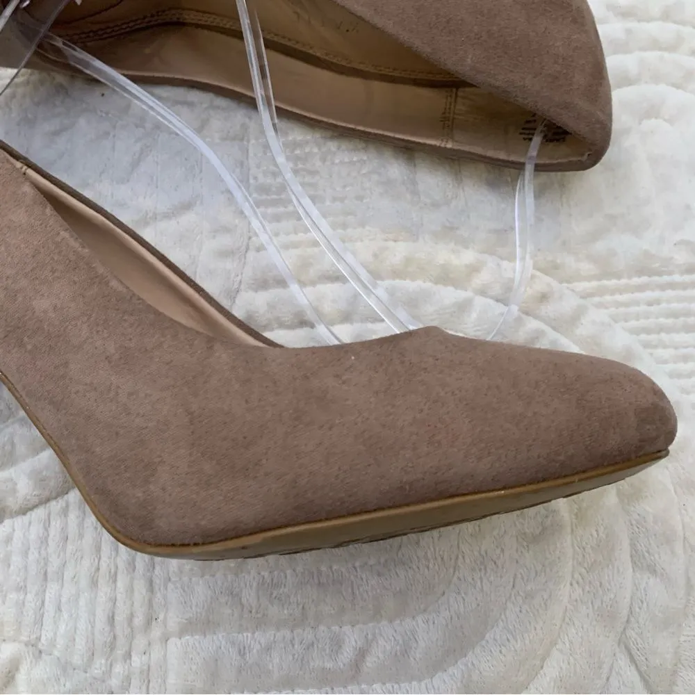 KELLIE & KATIE Elegant Taupe High Heel Pumps Size 9 - Image 13