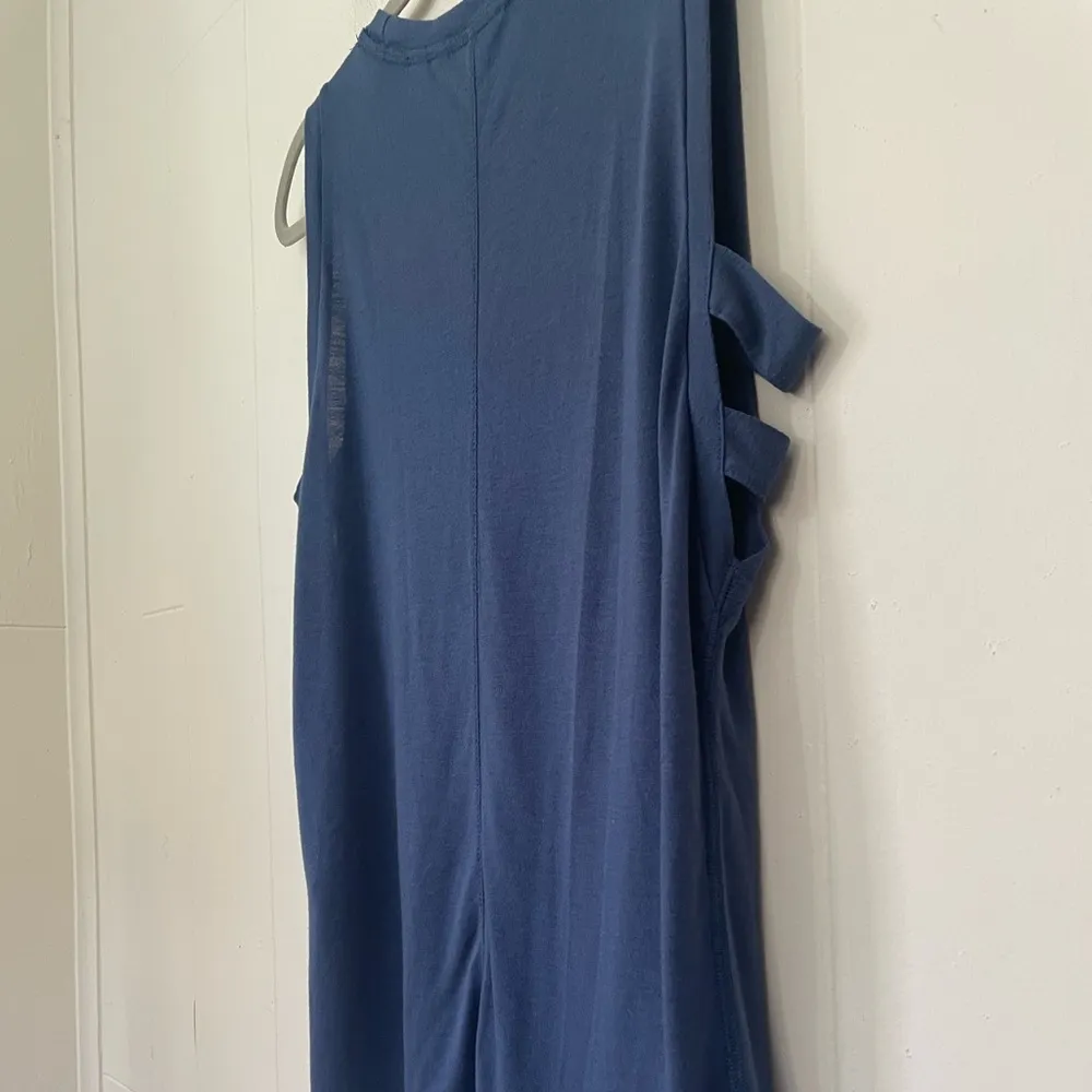 Athleta Blue Lattice Tank Top ~ Yoga Activewear Lightweight Muscle Tank ~ Size S - Image 9