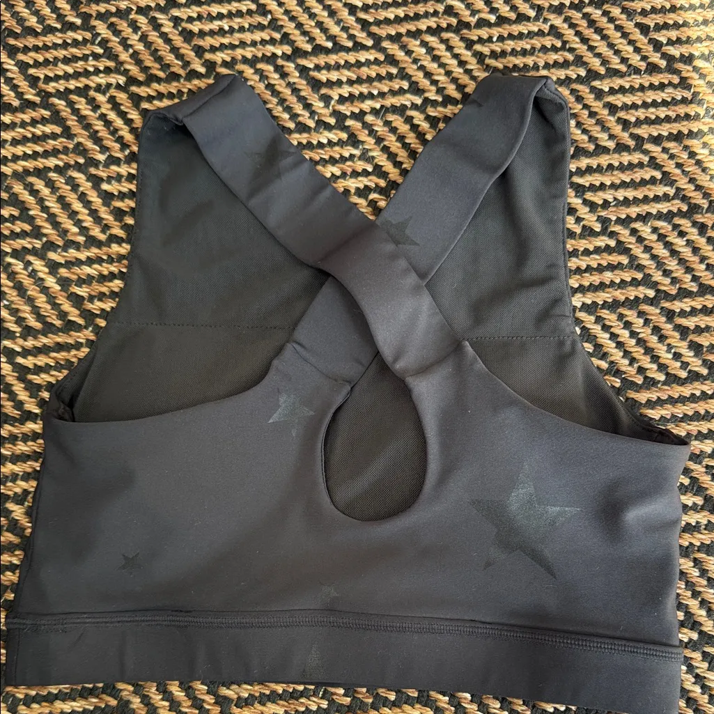 Mono b Black Star Patterned Crop Top medium - Image 2